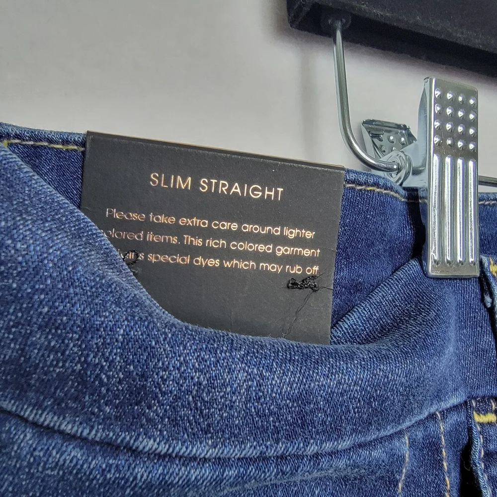 Women's JEN7‎ Slim Straight Blue Jeans SIZE 18 Misses  #878